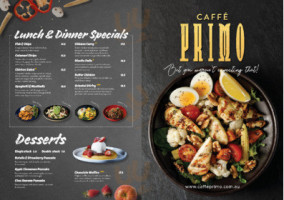 Caffe Primo menu