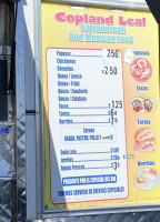 Tohsang Thai menu