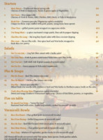 Blu Orange menu
