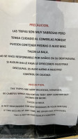 Ridgemont Executive Restaurant menu