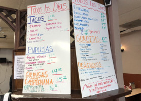 Sassafras Restaurant menu