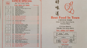 Hansa menu