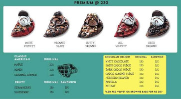 Get Desserted menu