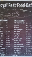 Garden Restaurant menu