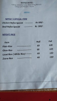 Nefsa menu