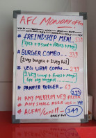 The Afc Magadi menu