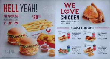 Red Rooster menu