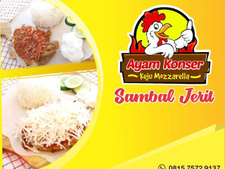 Ayam Konser Keju Mozzarella Sambel Jerit