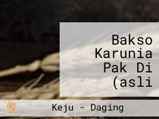 Bakso Karunia Pak Di (asli Daging Sapi)