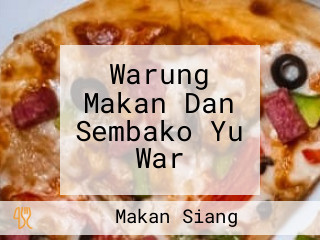 Warung Makan Dan Sembako Yu War