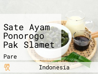 Sate Ayam Ponorogo Pak Slamet