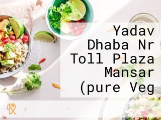 Yadav Dhaba Nr Toll Plaza Mansar (pure Veg