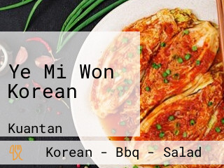 Ye Mi Won Korean